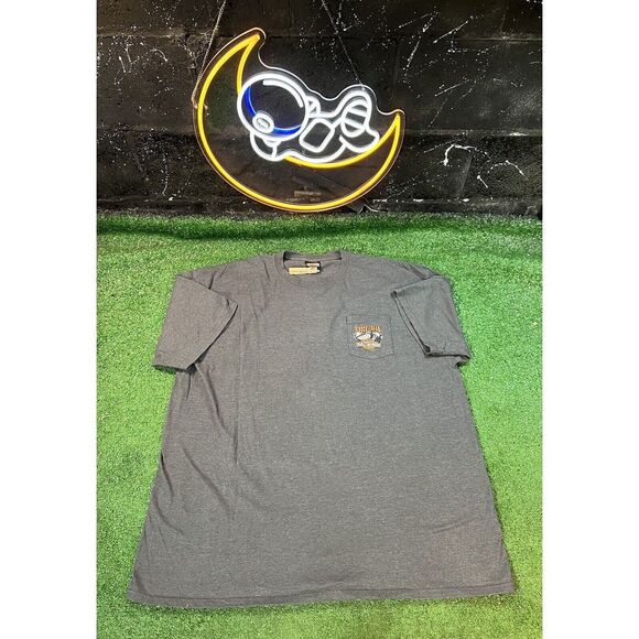 Harley Davidson 2019 Knucklehead Logo Gray Double Sided T-Shirt Mens‎ 3XL - Picture 1 of 7